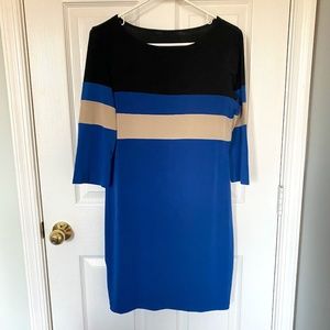 Blue Colorblock Dress